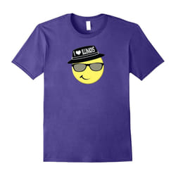 I love ILLINOIS Souvenir Tshirt Travel Emoji Hat Funny-Father's Day - XXXL