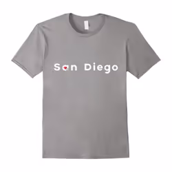 Trendy Love San Diego âI Heart San Diegoâ California T-Shirt-Father's Day - L