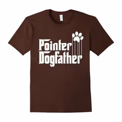 Mens Pointer Dog Dad T-Shirt-Father's Day - S