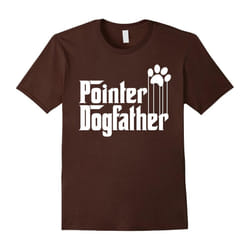 Mens Pointer Dog Dad T-Shirt-Father's Day - L
