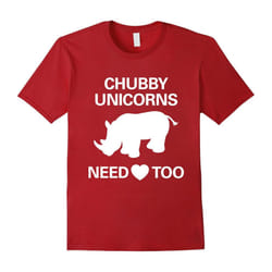 Chubby Unicorns Need Love Too T-Shirt-Father's Day - M