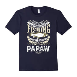 Men's I Love Fishing But more than that I Love Being Papaw T Shirt-Father's Day - M