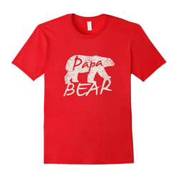 Papa Bear T Shirt for Dads, Fathers â Father's Day Gift-Father's Day - XL
