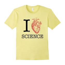 I Love Heart Science T Shirt â Biology Tee Tshirt Teacher-Father's Day - M