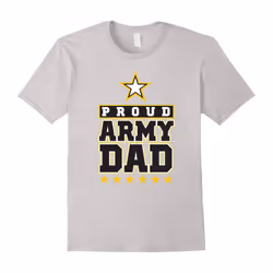 Mens Proud U.S. Army Dad Mens  T-Shirt-Father's Day - S