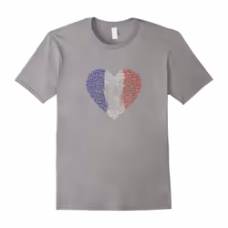 Peace and Love for France T Shirt-Father's Day - M