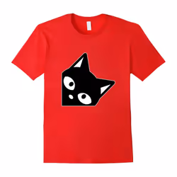 Peek A Cat | Cute Funny Cat Lover T-shirt-Father's Day - M