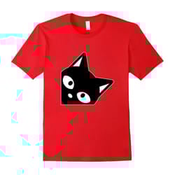 Peek A Cat | Cute Funny Cat Lover T-shirt-Father's Day - XL