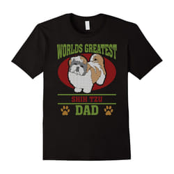 Ugly Sweater Shih Tzu Dad T-shirt-Father's Day - XXXL