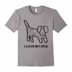 I Love My Dog Shirt â Dog Love T-Shirt â Love Dog Shirt-Father's Day - S