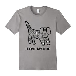 I Love My Dog Shirt â Dog Love T-Shirt â Love Dog Shirt-Father's Day - S