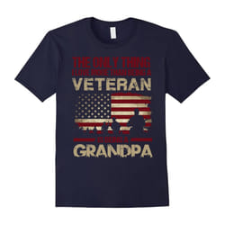 I Love More Than Being A Veteran Is Being A Grandpa Shirt-Father's Day - XL