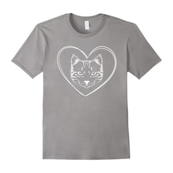 Cat Heart Shirt â Cat Love T-shirt-Father's Day - XL