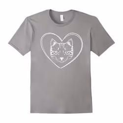 Cat Heart Shirt â Cat Love T-shirt-Father's Day - XXL