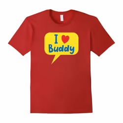 I Love (heart) dog cat pet BUDDY t-shirt-Father's Day - XXL