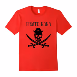 Pirate Nana Tee Halloween Tee Grandma Family Matching Shirt-Father's Day - XL