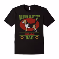 Worlds Greatest Beagle Dad T-shirt-Father's Day - S