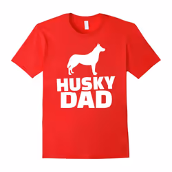 Men's Husky Dad T-Shirt-Father's Day - L