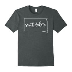 South Dakota Shirt: Home Love Native Born State T-Shirt-Father's Day - XXL