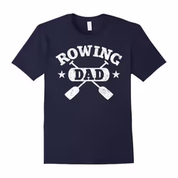 Men's Rowing Dad Shirt: Proud Crew Rower Father Gift T-Shirt-Father's Day - XXL