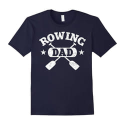 Men's Rowing Dad Shirt: Proud Crew Rower Father Gift T-Shirt-Father's Day - XXL