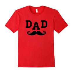 Men's Father's Day T-Shirt Great Gift Idea Mustache Dad Shirt-Father's Day - XXXL