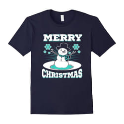 Family Christmas Gifts Snowman Snowflake T Shirt-Father's Day - XL