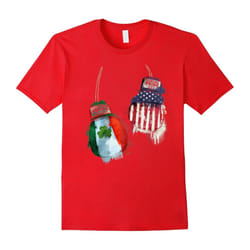 American vs Irish Flag Tee â Gloves USA vs Ireland Shirt-Father's Day - XXL