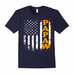 Men's PAPAW & America Flag T-Shirts Special Gifts For Grandpas-Father's Day - XXL