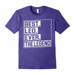 Best Leo Ever The Legend T-shirt August Birthday Gifts-Father's Day - S