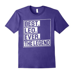 Best Leo Ever The Legend T-shirt August Birthday Gifts-Father's Day - S