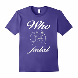 Dachshund gifts for dog lovers owner farted t shirt-Father's Day - S