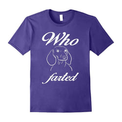 Dachshund gifts for dog lovers owner farted t shirt-Father's Day - XL