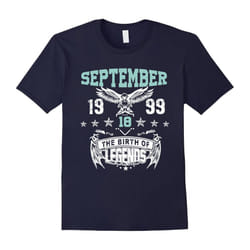 September 1999 â 18th Birthday Gifts Funny T Shirt-Father's Day - XXL