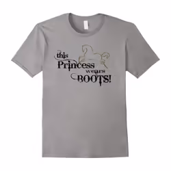 This Princess Wears Boots t-shirt, Horse lovers tshirt-Father's Day - XL