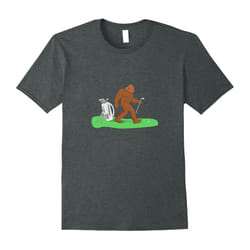 Golfing Gifts- Bigfoot Golfer- Funny Bigfoot Golf T Shirt-Father's Day - S