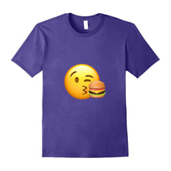Emoji Shirt | Birthday Gift Shirt | I Love Burgers Shirt-Father's Day - S