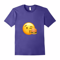 Emoji Shirt | Birthday Gift Shirt | I Love Burgers Shirt-Father's Day - XXXL