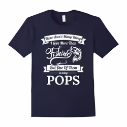 Men's I Love Fishing And Being Pops Gifts To Dad From Son-Father's Day - S
