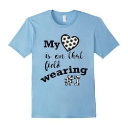 My Heart Is On That Field Wearing #7 Soccer Love T-Shirts-Father's Day - M