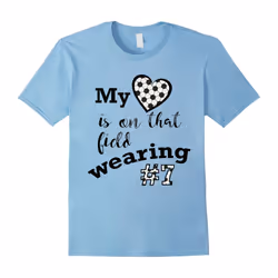 My Heart Is On That Field Wearing #7 Soccer Love T-Shirts-Father's Day - XXXL