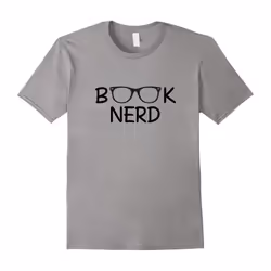 Book Nerd T-Shirt, Funny Reading Lovers Quotes Gift-Father's Day - L