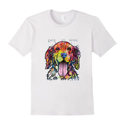 Golden Retriever Dog is Love tee Shirt-Father's Day - XL