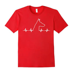 Doberman | Doberman Pinscher Heartbeat | Dobe Lovers Shirt-Father's Day - L