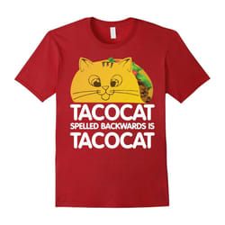 Funny Graphic Taco and Cat Lovers T-Shirt-Father's Day - M