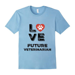 FUTURE VETERINARIAN LOVE CAREER SHIRT-Father's Day - XXL