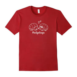 Hedgehugs Cute Hedgehog Hugs Graphic Tee Love Shirt T-Shirt-Father's Day - S