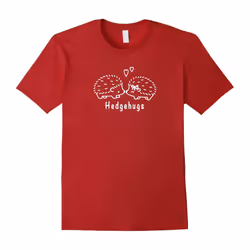 Hedgehugs Cute Hedgehog Hugs Graphic Tee Love Shirt T-Shirt-Father's Day - L