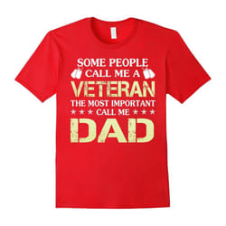 Veteran Dad T-Shirts Gift for Daddy Veterans Day Tshirts-Father's Day - L