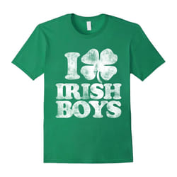 I love Irish boys shirt vintage shamrock t-shirt-Father's Day - L